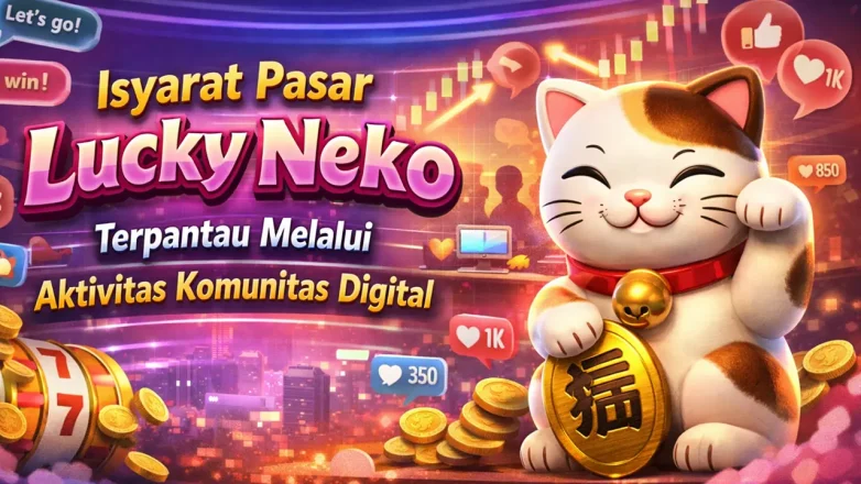 lucky neko aktivitas komunitas digital