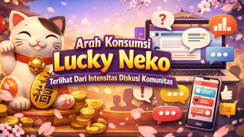 lucky neko intensitas diskusi komunitas